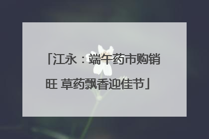 江永：端午药市购销旺 草药飘香迎佳节