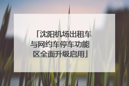 沈阳机场出租车与网约车停车功能区全面升级启用