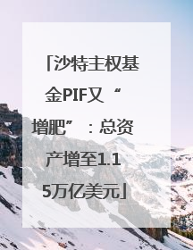 沙特主权基金PIF又“增肥”：总资产增至1.15万亿美元