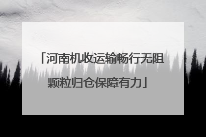 河南机收运输畅行无阻 颗粒归仓保障有力
