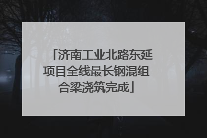 济南工业北路东延项目全线最长钢混组合梁浇筑完成