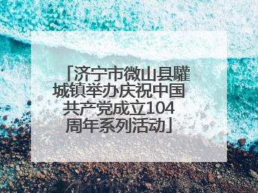 济宁市微山县驩城镇举办庆祝中国共产党成立104周年系列活动