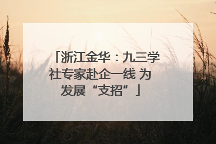 浙江金华：九三学社专家赴企一线 为发展“支招”