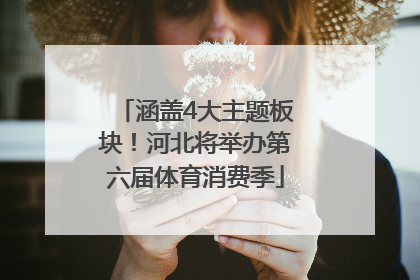 涵盖4大主题板块！河北将举办第六届体育消费季