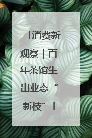 消费新观察｜百年茶馆生出业态“新枝”