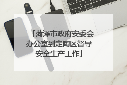 菏泽市政府安委会办公室到定陶区督导安全生产工作