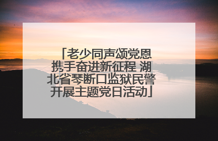 老少同声颂党恩 携手奋进新征程 湖北省琴断口监狱民警开展主题党日活动