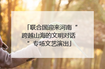 联合国迎来河南“跨越山海的文明对话”专场文艺演出