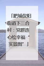 肥城仪阳街道下三合村：党群连心绘幸福“实景图”