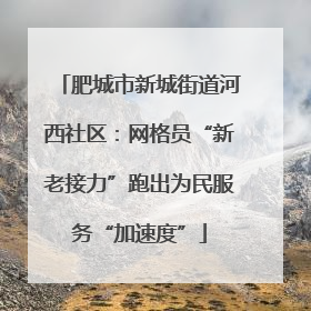 肥城市新城街道河西社区：网格员“新老接力”跑出为民服务“加速度”
