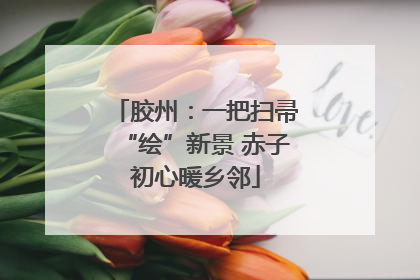 胶州：一把扫帚“绘”新景 赤子初心暖乡邻