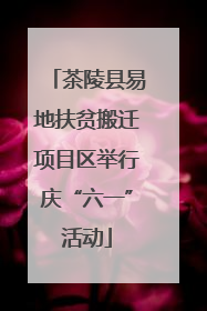 茶陵县易地扶贫搬迁项目区举行庆“六一”活动