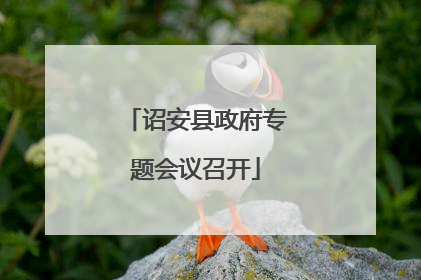 诏安县政府专题会议召开