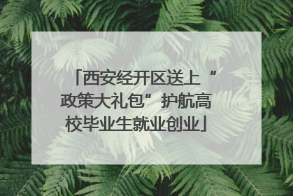 西安经开区送上“政策大礼包”护航高校毕业生就业创业