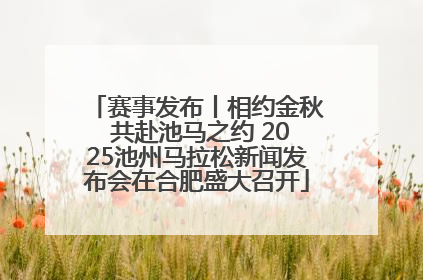 赛事发布丨相约金秋 共赴池马之约 2025池州马拉松新闻发布会在合肥盛大召开
