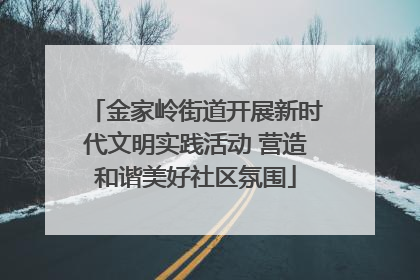 金家岭街道开展新时代文明实践活动 营造和谐美好社区氛围