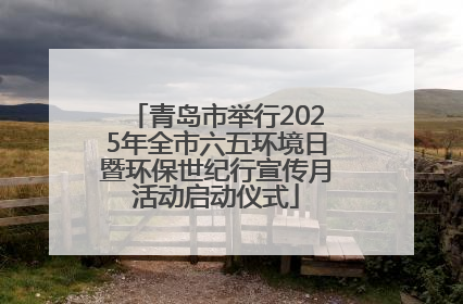 青岛市举行2025年全市六五环境日暨环保世纪行宣传月活动启动仪式