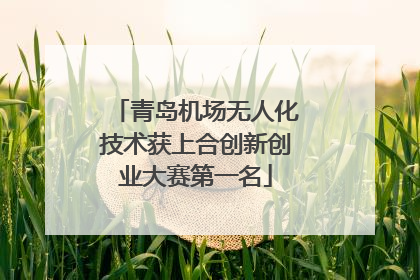 青岛机场无人化技术获上合创新创业大赛第一名