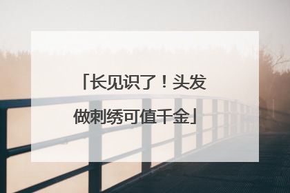 长见识了！头发做刺绣可值千金