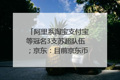 阿里系淘宝支付宝等冠名3支苏超队伍；京东：目前京东币链科技并没有开始发行稳定币｜早资道