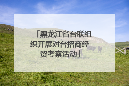 黑龙江省台联组织开展对台招商经贸考察活动