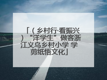 （乡村行·看振兴）“洋学生”做客浙江义乌乡村小学 学剪纸悟文化