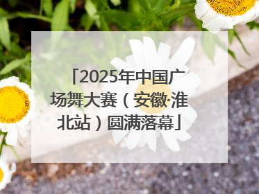 2025年中国广场舞大赛（安徽·淮北站）圆满落幕