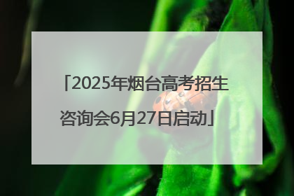 2025年烟台高考招生咨询会6月27日启动