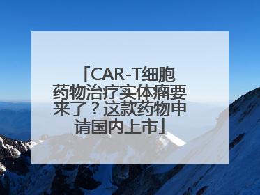 CAR-T细胞药物治疗实体瘤要来了？这款药物申请国内上市